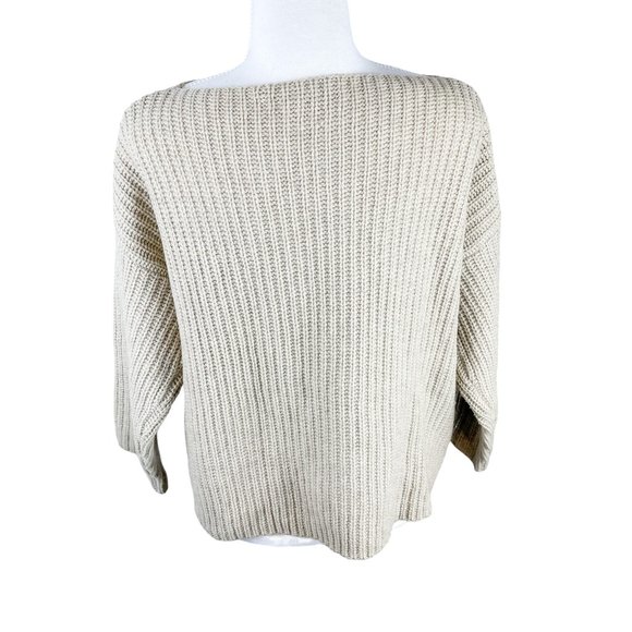Vince Yak Wool Blend Boat Neck Rib Chunky Knit Sweater sz XS - Picture 2 of 9